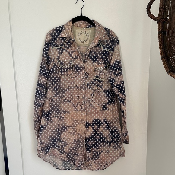 A Rare Bird Polkadot Button-Down Dress - Picture 2 of 9